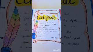 Acknowledgement and certificate page ideas for project 🩷 #shorts #viralshorts #project #class12
