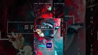 Create Seamless Split Transitions in After Effects #tutorial