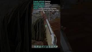 How to Tame a Beaver Fast Ark Beginner Guide #shorts