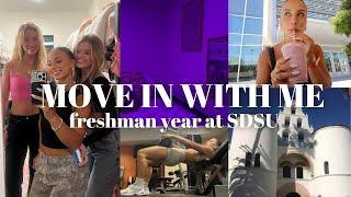 MOVE IN DAY AT SDSU: welcome to my first college vlog!!