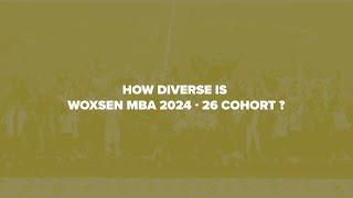 How Diverse is the MBA 2024-26 Cohort of Woxsen University?