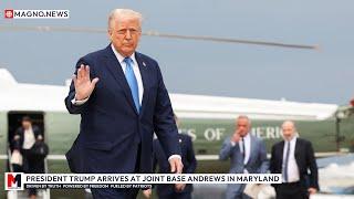  President Trump Touches Down at Joint Base Andrews Ahead of White House Arrival [LIVE]