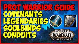 PROT Warrior Guide Best Covenant, Legendaries, Soulbinds, Conduits - WoW Shadowlands