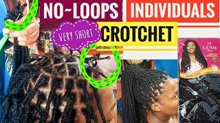 No loop Individual Crochet On Very Short Hair