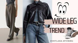 WIDE-LEG-HOSEN UND JEANS kombinieren | Trend 2024 | Moderne Looks entdecken #fashion #trend #outfit