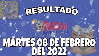 RESULTADOS MEGAMILLONES DEL MARTES 08 DE FEBRERO DEL 2022 $31,000,000/LOTERÍA DE ESTADOS UNIDOS