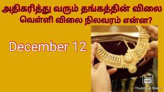 12/12/21  All over India gold and silver price