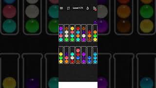 Ball sort color water puzzle level 171