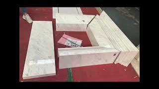 White Carrara Marble Fireplace Surround