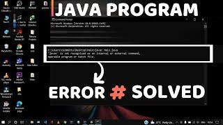 Javac is not recognized as an internal or external command Windows 10 Fixed  in Command Prompt (CMD)