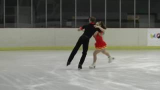 2 Monika SZUBERT  Mateusz KOKOSINSKI FS Pairs X Zawody Mikołajkowe Amatorów 2016