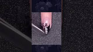  Creative Lace French Nail Design | Using Nail Stickers  #shorts #dansnails