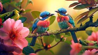 Beautiful Relaxing Music With Bird Sounds  Piano Music, Positive Energy For Morning, Study, Work