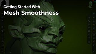 Getting Started with ZBrush iPad - Mesh Smoothness