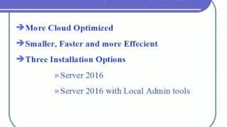 Windows Server 2016 Features