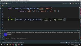 How to Insert a string in the middle of a string in Python