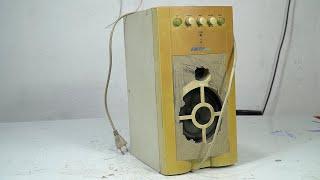 I Restored This Yellowed & Broken speaker | restore very ancient antique speakers