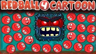 Red Ball 4 Cartoon #1 Animation about ball and square ! Сборник мультиков про красный шарик Спуди !