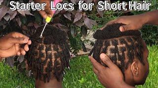 "Mastering Starterlocs on Short Hair: Interlocking & Crochet Techniques for Perfect Dreads!"