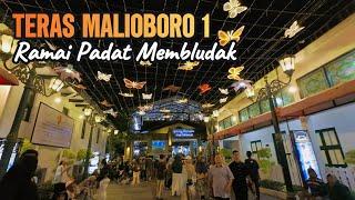 RAMAI PADAT MEMBLUDAK DI TERAS MALIOBORO 1 YOGYAKARTA | LIBUR NATAL DAN TAHUN BARU