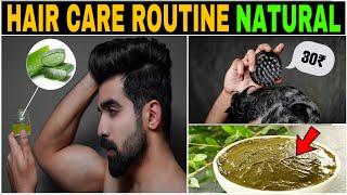 HONEST Hair Care Routine *NATURAL* 2022 | Mens Hair| Men hair fall | Thick hair| Hair loss| Hindi