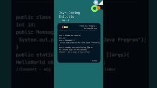 Java Coding Snippets #2 #javabasics #javacoding #javaforbeginners