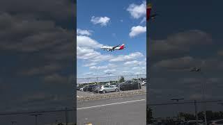 Iberia a320neo landing at 09r #avigeek #aviation #heathrowplanespotting #planespotting #planelanding