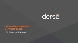 Five Essential Components of an Effective RFP