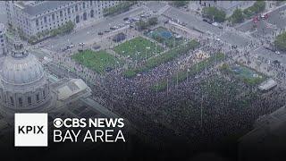 "No Kings" protesters pack San Francisco Dolores Park