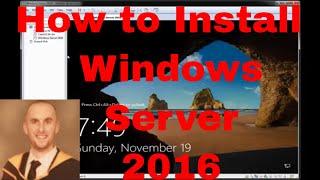 How to Install Microsoft Windows Server 2016 on VMware workstation