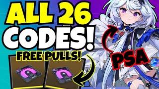 ALL 26 CODES FREE PULLS!!! [Etheria: Restart]