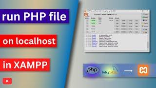 How to run PHP file on localhost | xampp server setup | PHP tutorial