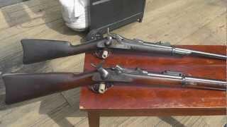 My 1873 and 1884 Trapdoor rifles and the differences between them.wmv