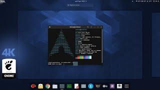 GNOME 42: Arch Linux on 4K display