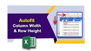 How to easily Autofit Column Width and Row Height in Microsoft Excel