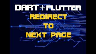 Flutter Redirect To Different Page | Navigation Using MaterialPageRoute