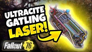 ULTRACITE GATLING LASER - Full Guide - Location, Plan, Mods, Stats, Legendary - Fallout 76