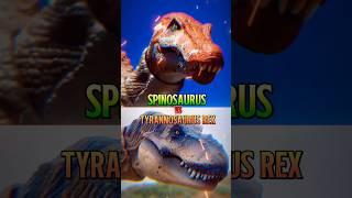 SPINOSAURUS VS TYRANNOSAURUS REX (REXY) #jurassicworldrebirth #trexvsspinosaurus #dinosaur