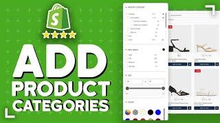 How To Add Product Categories In Shopify (For beginners 2024