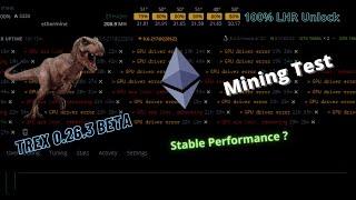 TREX 0.26.3 ETH Mining | Performance | 100% LHR Unlock | RTX3060 & RTX 3060Ti