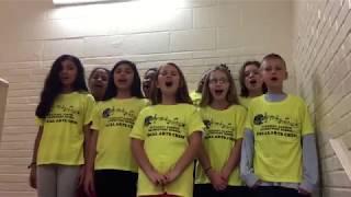 Pleasant Garden Elementary performs the National Anthem
