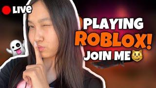 LIVE! PLAYING ROBLOX! JOIN ME!