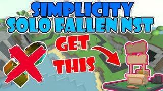 SIMPLICITY SOLO FALLEN WITH NO SPECIAL TOWERS (NO CONSUMABLES) / Tower Defense Simulator