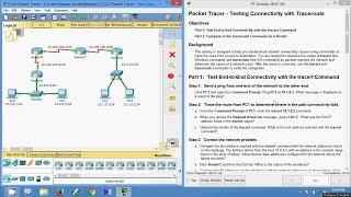 11.3.2.3 Packet Tracer - Test Connectivity with Traceroute