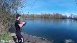 nice carp drill at lake utopia france