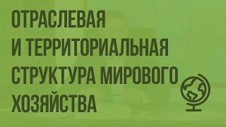 Отраслевая и территориальная структура мирового хозяйства. Видеоурок по географии 10 класс