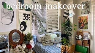 complete bedroom transformation! cozy pinterest aesthetic and artsy posters