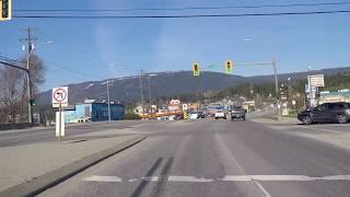 Driving to Salmon Arm BC Canada - Small City/Town - Easy Living