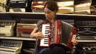 HOHN1304RED - Red Hohner Hohnica Piano Accordion MM 26 48 $699