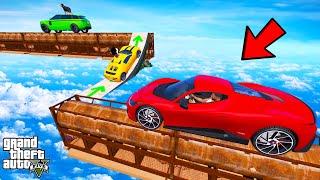 FRANKLIN TRIED IMPOSSIBLE RUST PIPE PARKOUR RAMP CHALLENGE GTA 5 | SHINCHAN and CHOP